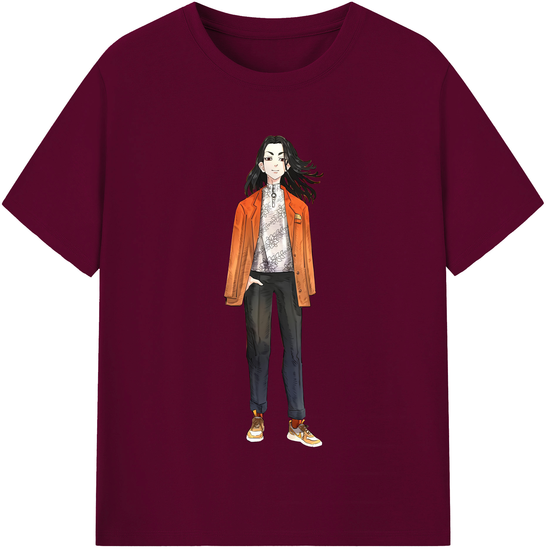 （画像用） 東京リベンジャーズ Tokyo Revengers レディースカジュアルプリントTシャツ（綿100％）